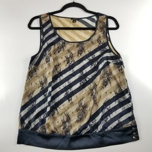 Ann Taylor Lace Overlay Tank Top, 6